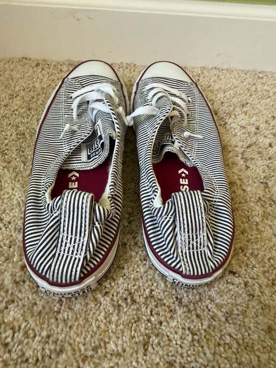 Converse Chuck Taylor All Star Shoreline Striped Slip-On Sneaker Women's Size 9 - Picture 2 of 5